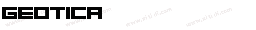 Geotica 2012字体转换